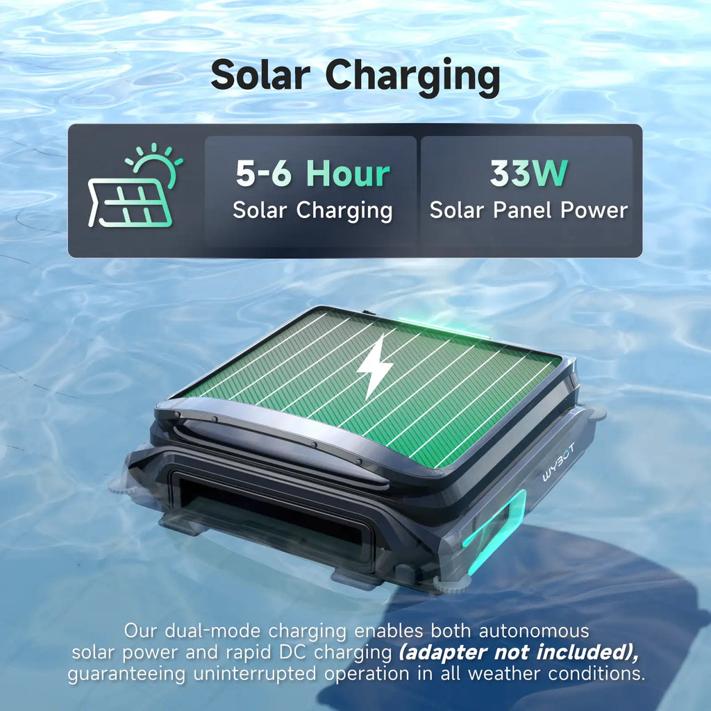 WYBOT F1 Pool Skimmer Solar Powered Robotic Cleaner-2